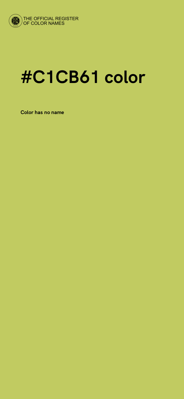 #C1CB61 color image