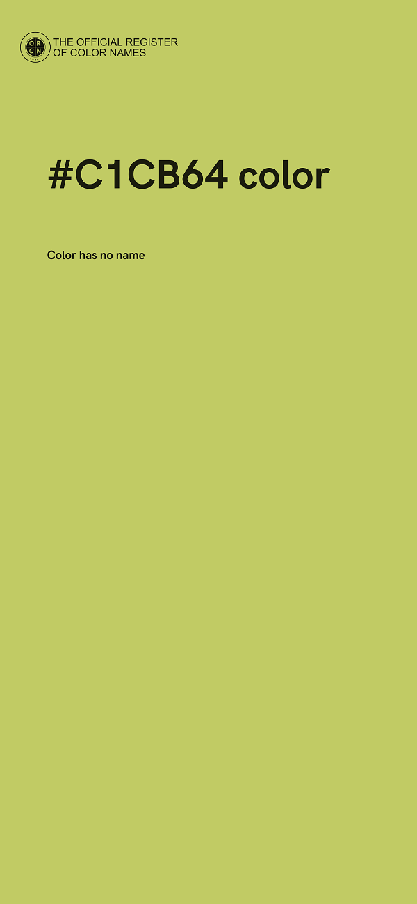 #C1CB64 color image