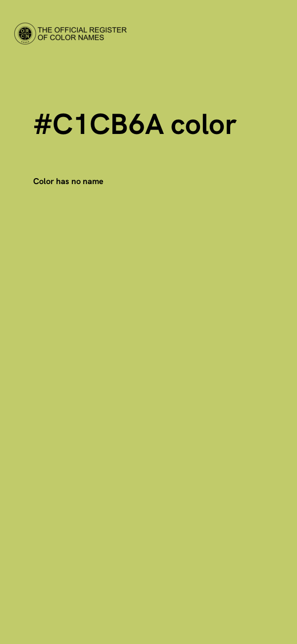 #C1CB6A color image