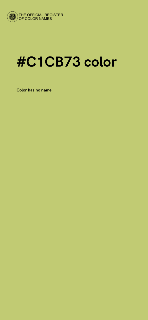 #C1CB73 color image