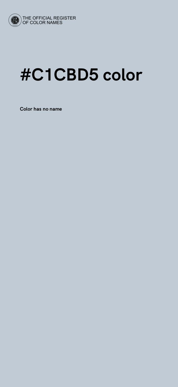 #C1CBD5 color image