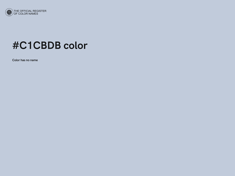 #C1CBDB color image