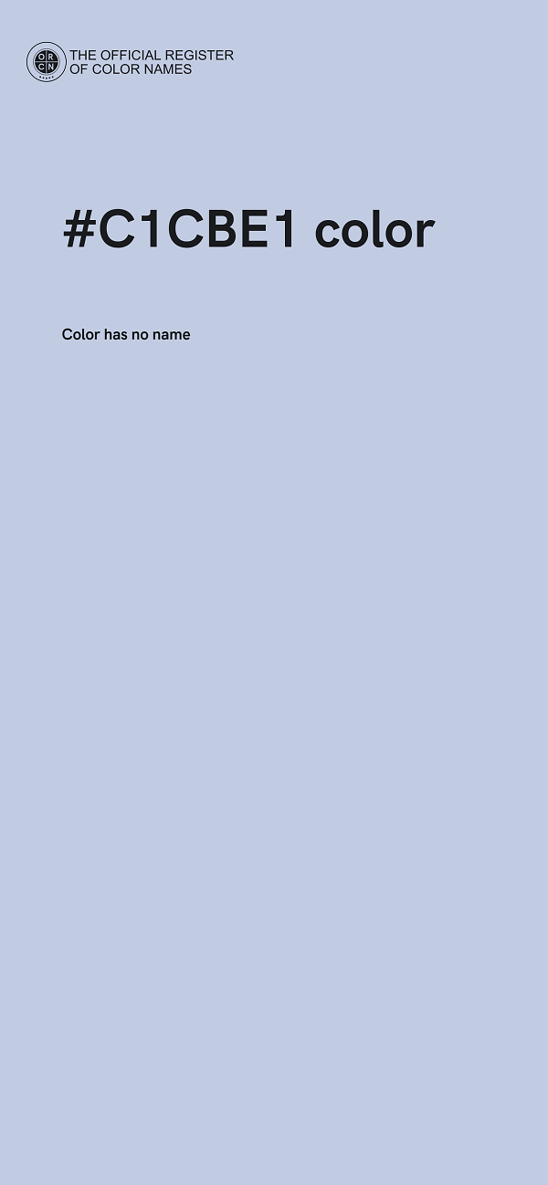 #C1CBE1 color image
