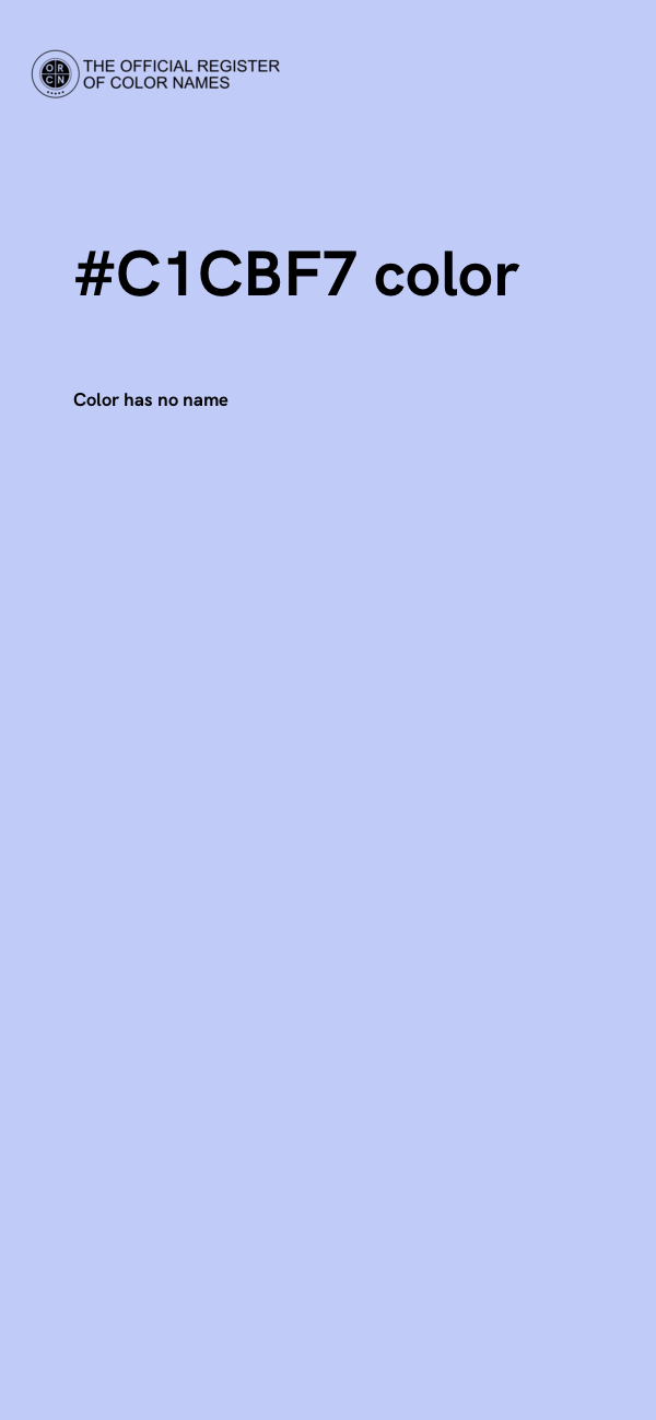 #C1CBF7 color image