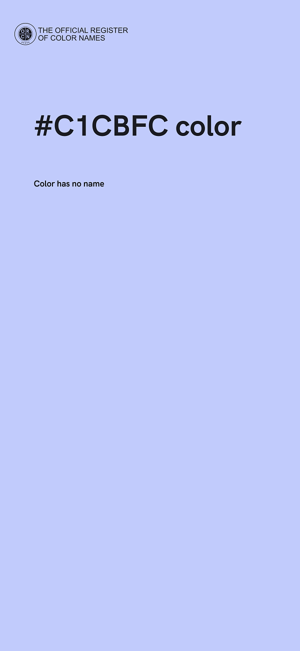 #C1CBFC color image