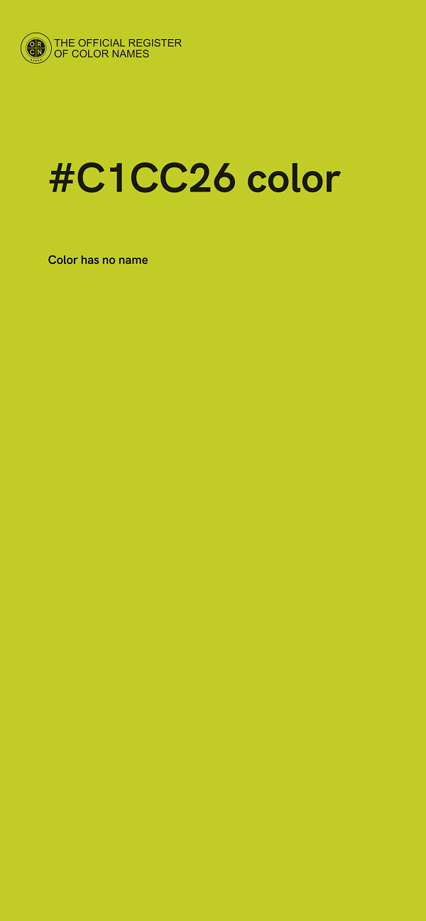 #C1CC26 color image