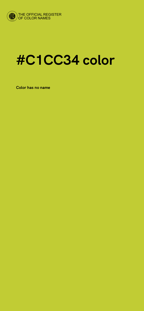 #C1CC34 color image