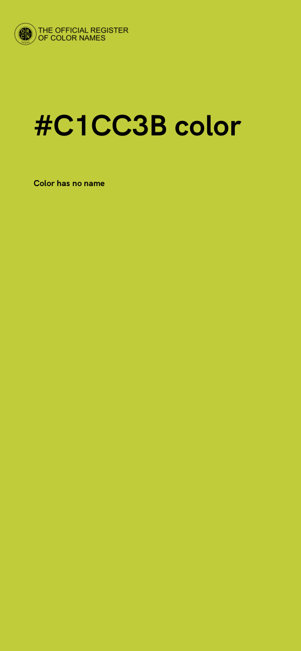 #C1CC3B color image