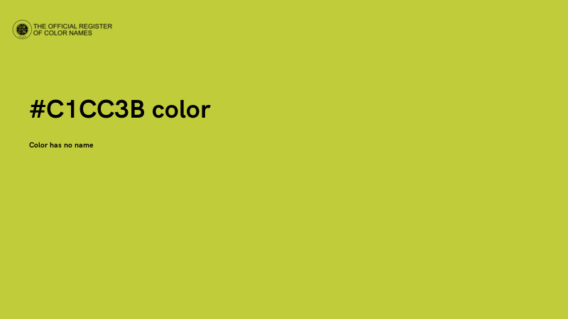 #C1CC3B color image