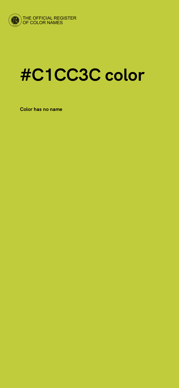 #C1CC3C color image