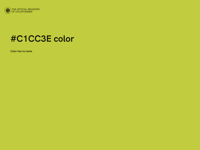 #C1CC3E color image