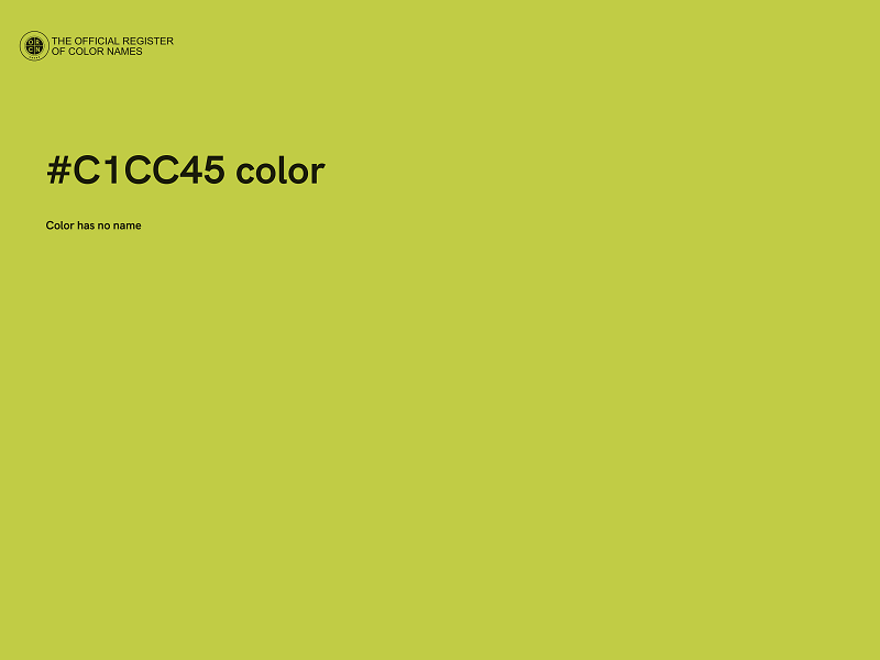 #C1CC45 color image