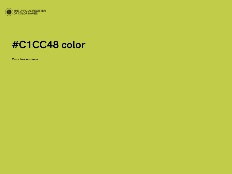 #C1CC48 color image