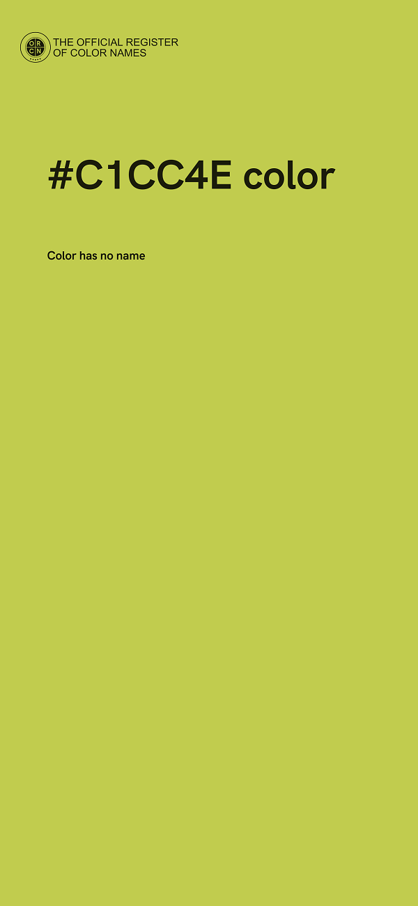 #C1CC4E color image