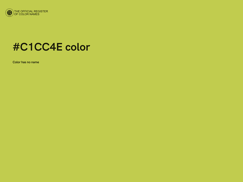 #C1CC4E color image
