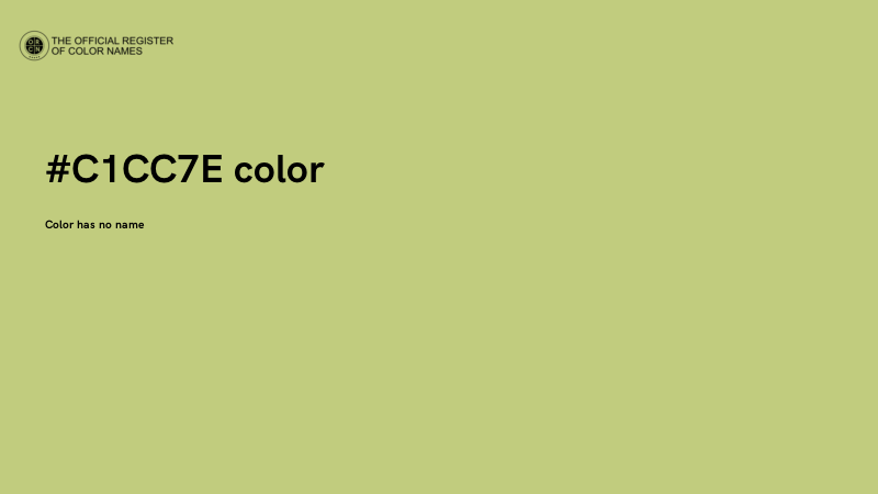 #C1CC7E color image