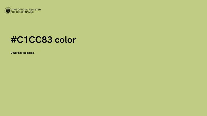 #C1CC83 color image
