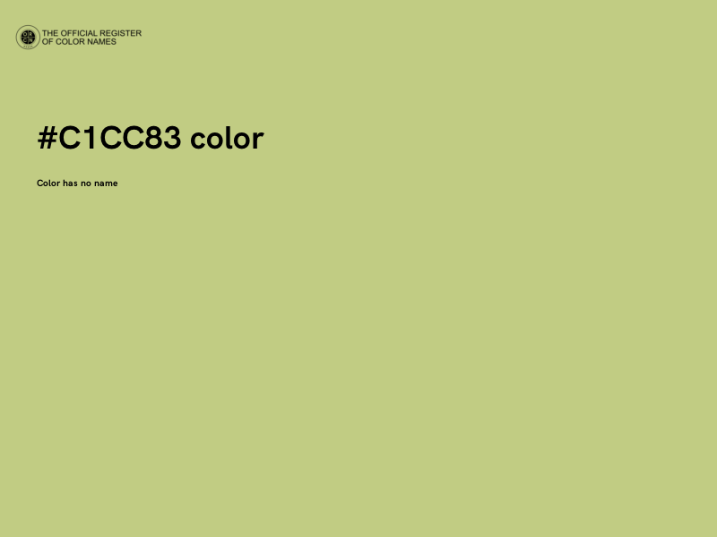 #C1CC83 color image