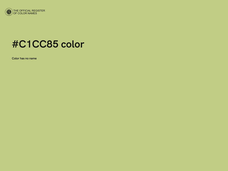 #C1CC85 color image