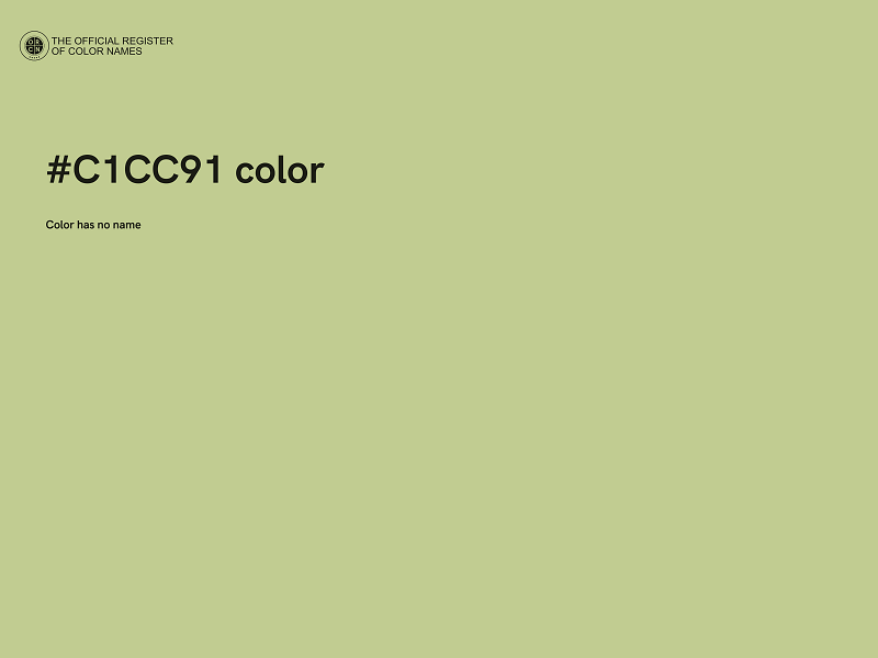 #C1CC91 color image