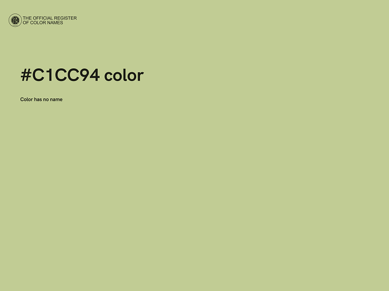 #C1CC94 color image