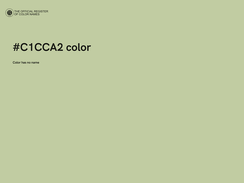 #C1CCA2 color image