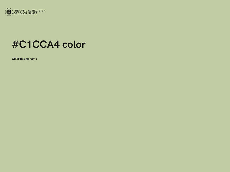 #C1CCA4 color image