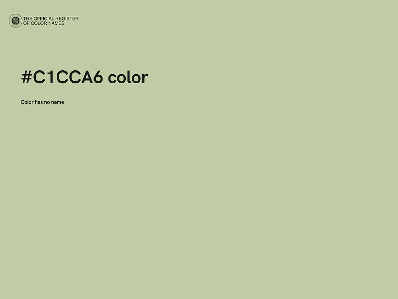 #C1CCA6 color image