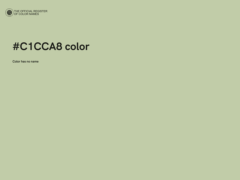 #C1CCA8 color image