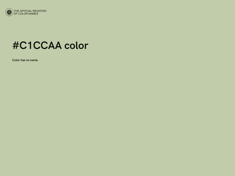 #C1CCAA color image