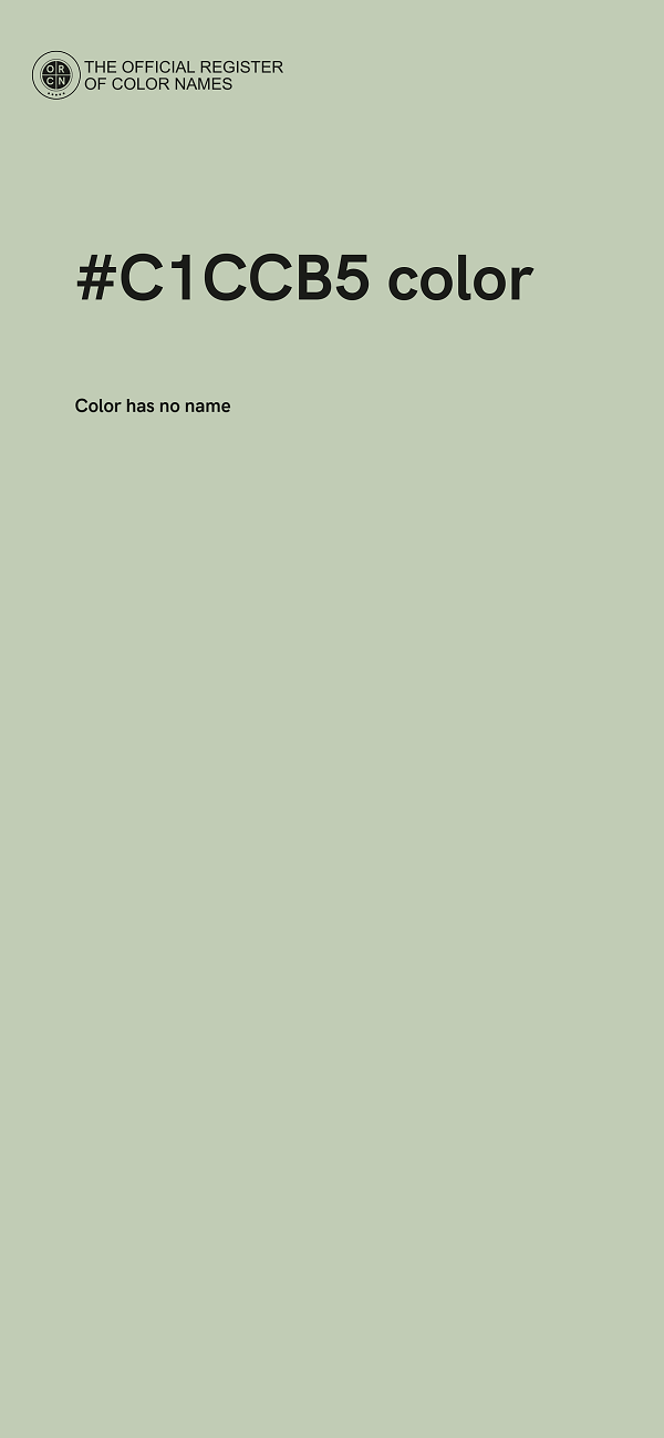 #C1CCB5 color image