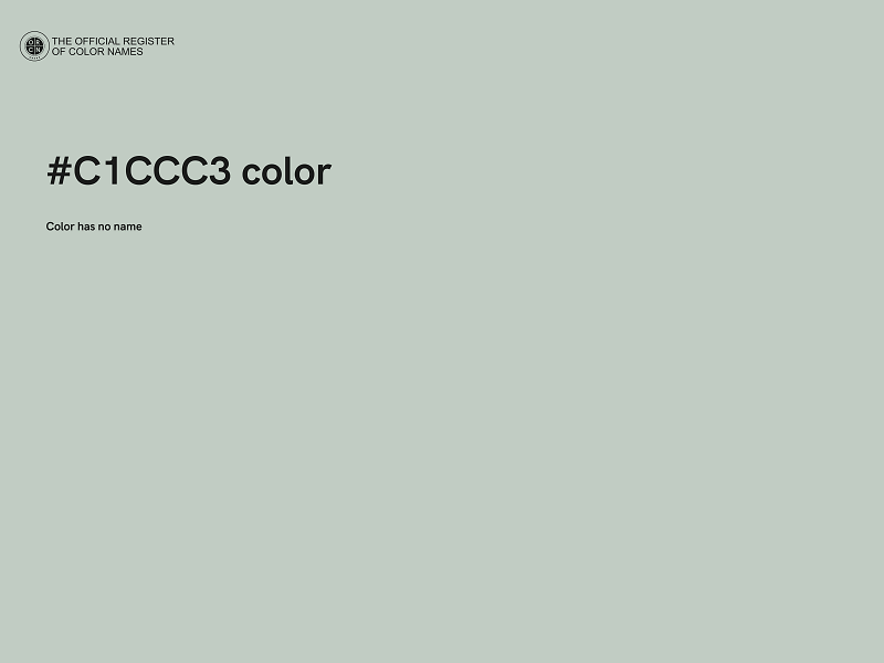 #C1CCC3 color image