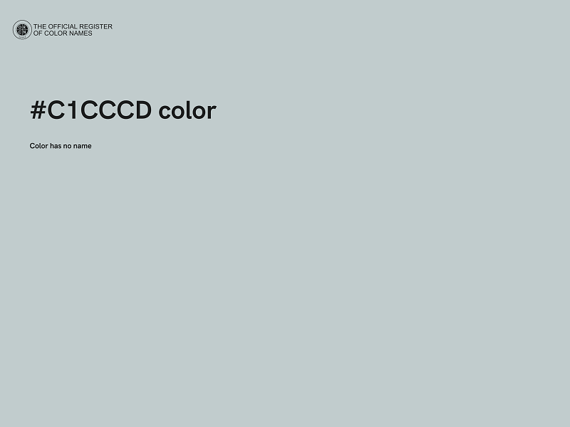 #C1CCCD color image