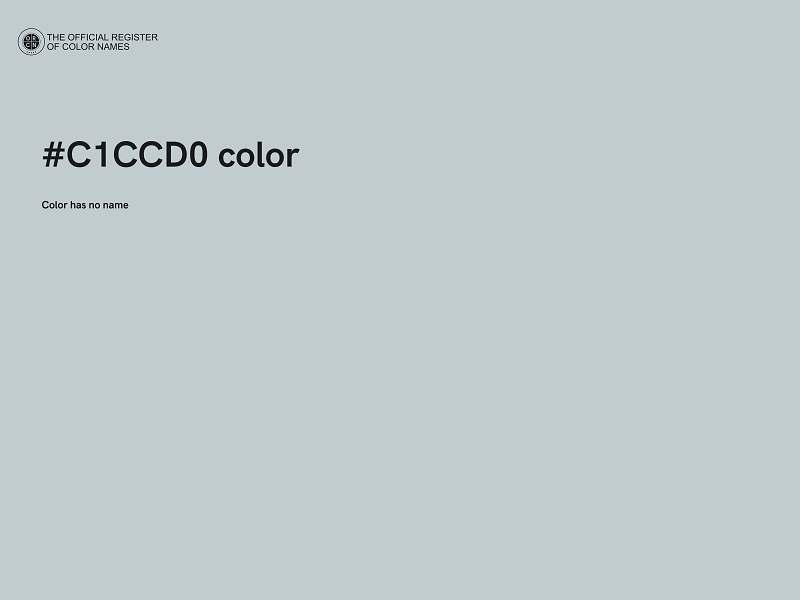 #C1CCD0 color image