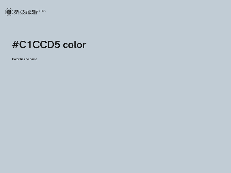 #C1CCD5 color image