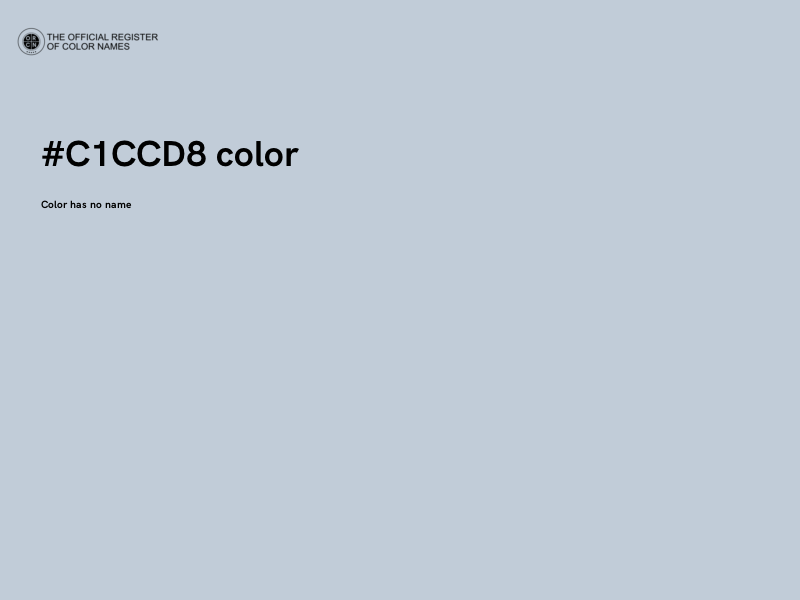 #C1CCD8 color image