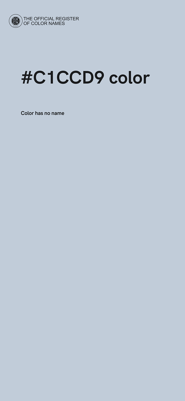 #C1CCD9 color image