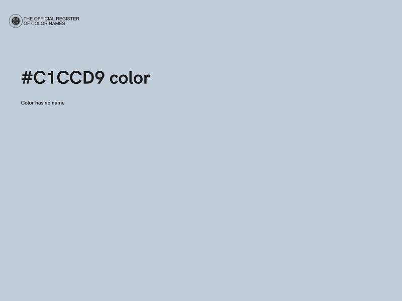 #C1CCD9 color image