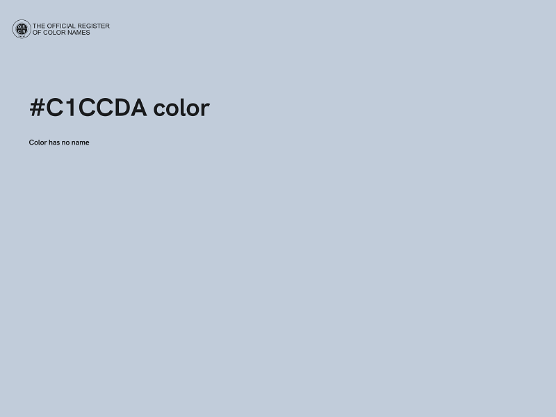 #C1CCDA color image