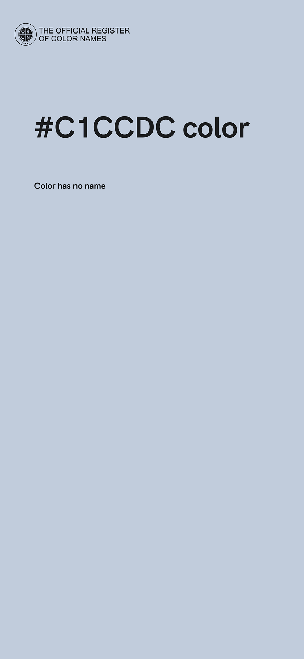 #C1CCDC color image