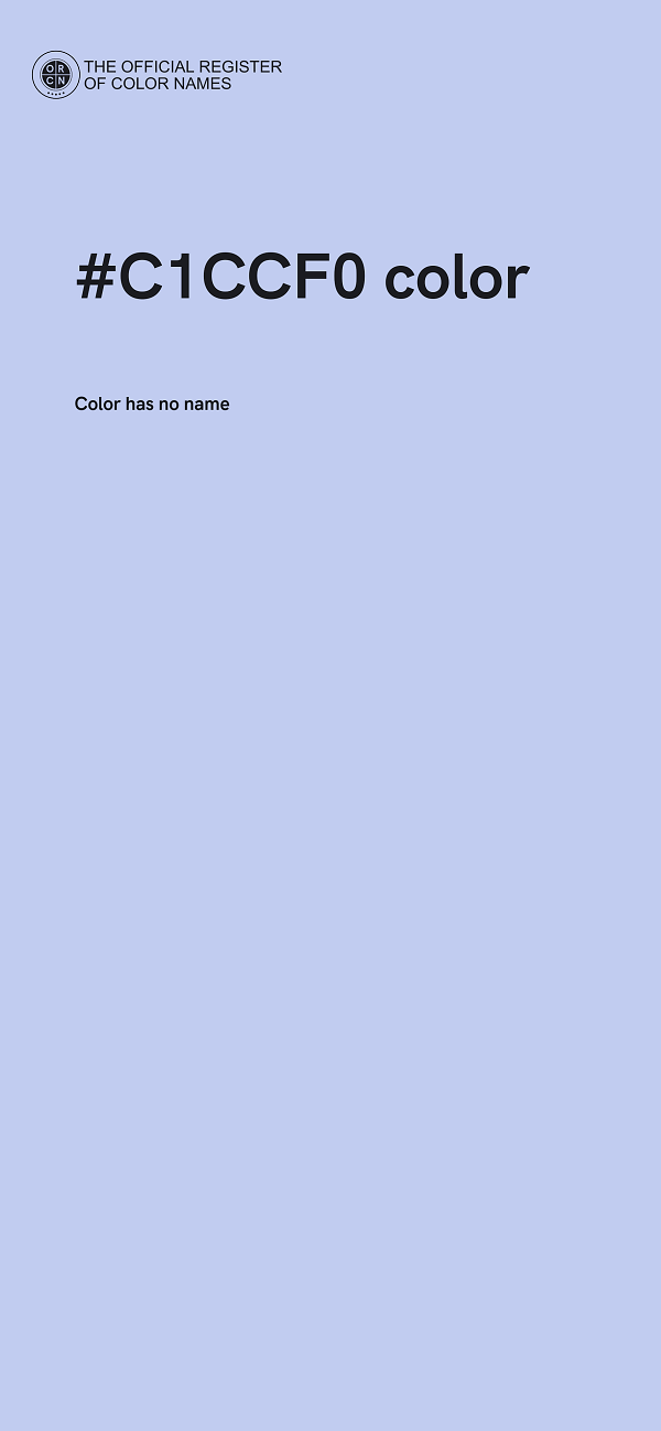 #C1CCF0 color image