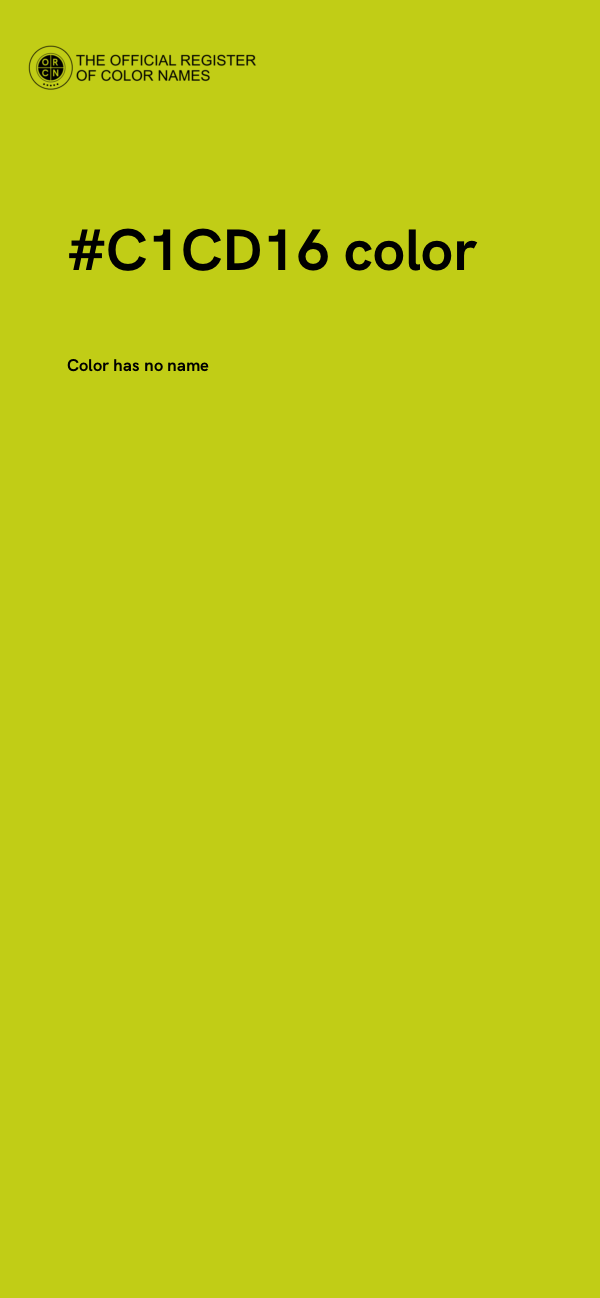 #C1CD16 color image