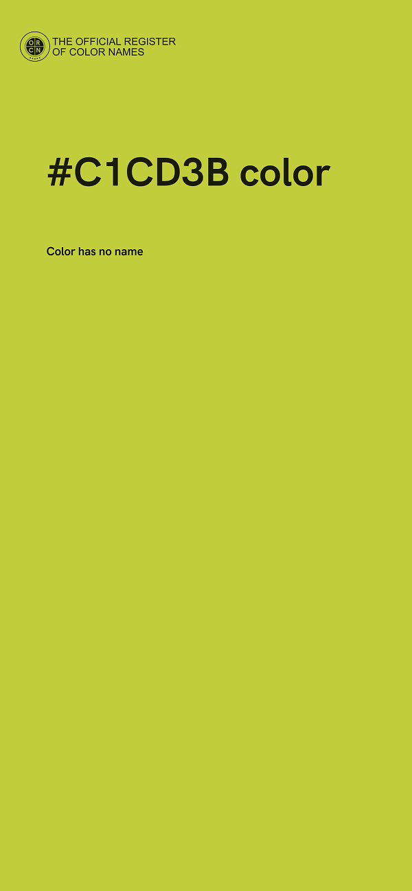 #C1CD3B color image