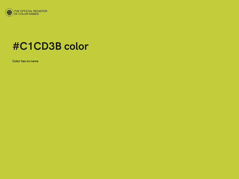 #C1CD3B color image