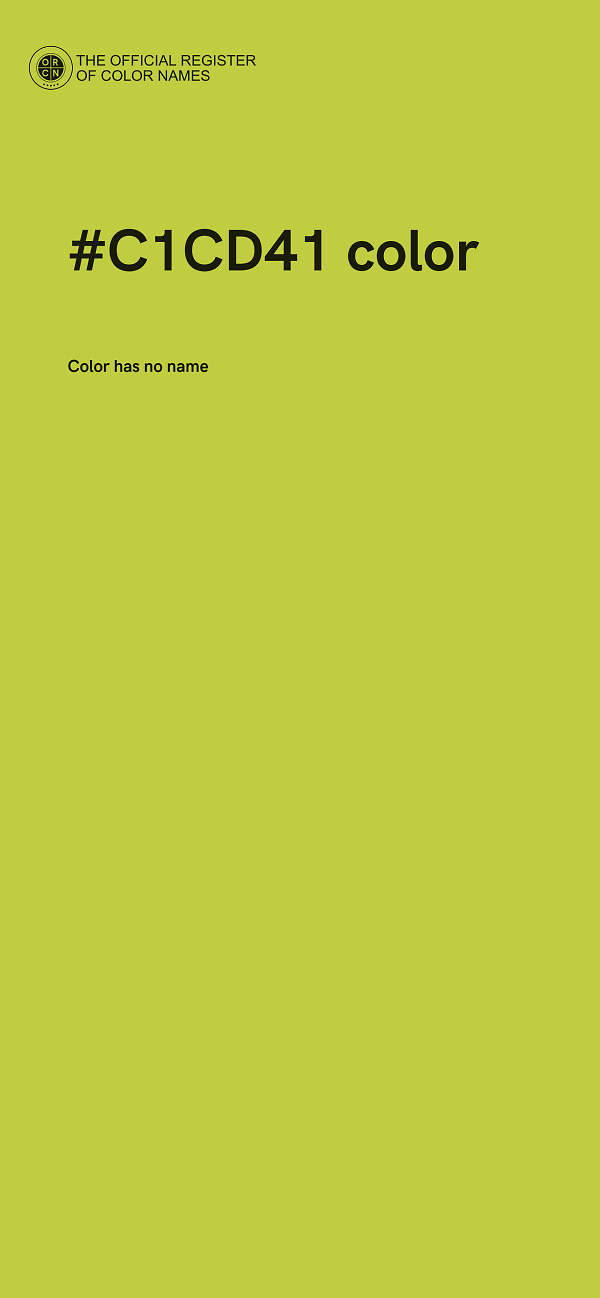 #C1CD41 color image