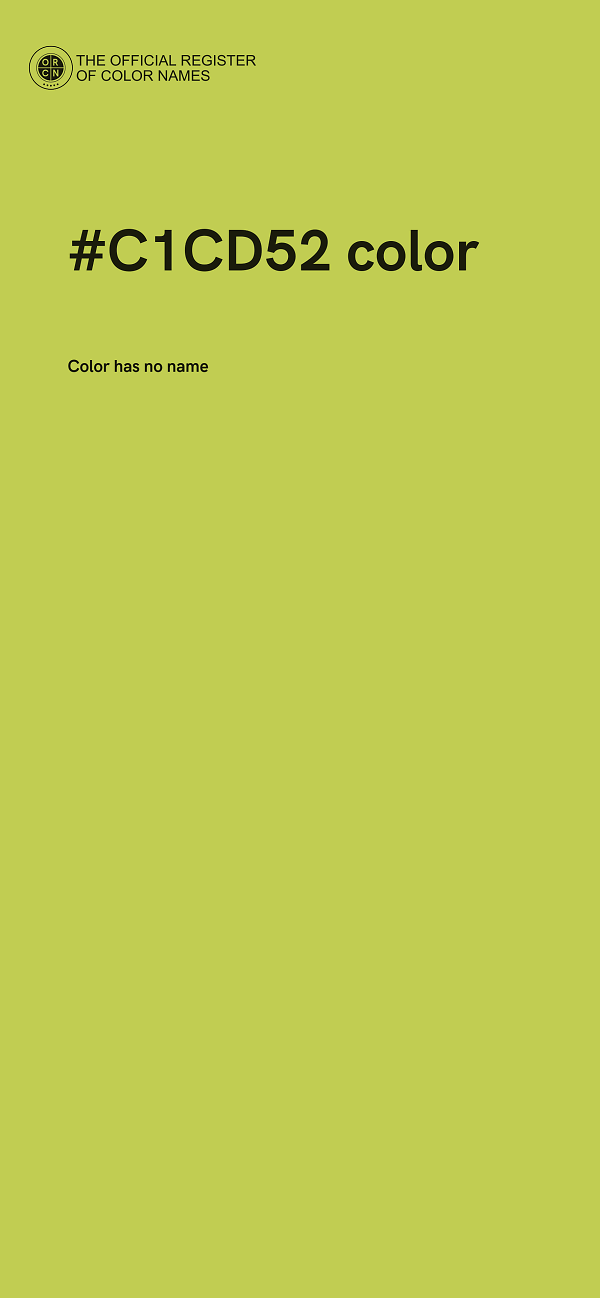 #C1CD52 color image
