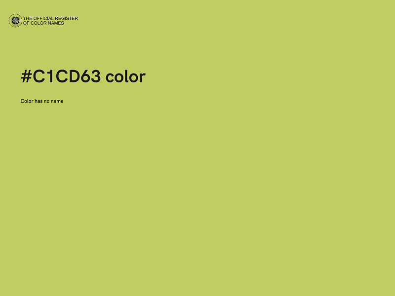 #C1CD63 color image