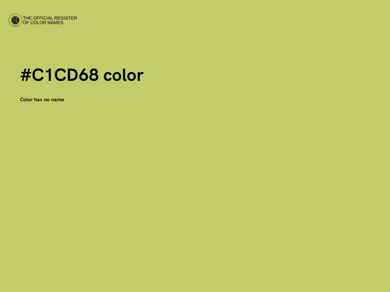 #C1CD68 color image