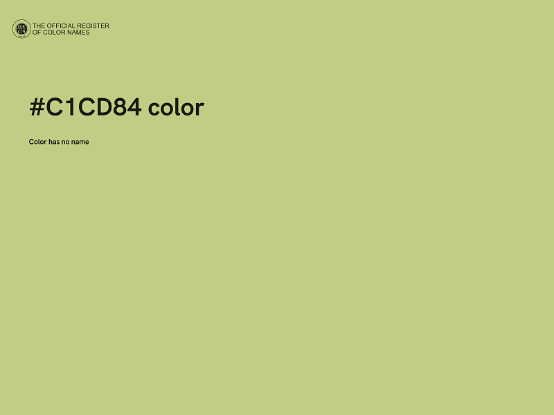 #C1CD84 color image