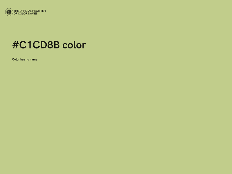 #C1CD8B color image